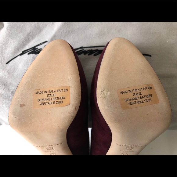 Authentic BRIAN ATWOOD Harrison Suede Chain Pumps - Picture 5 of 10